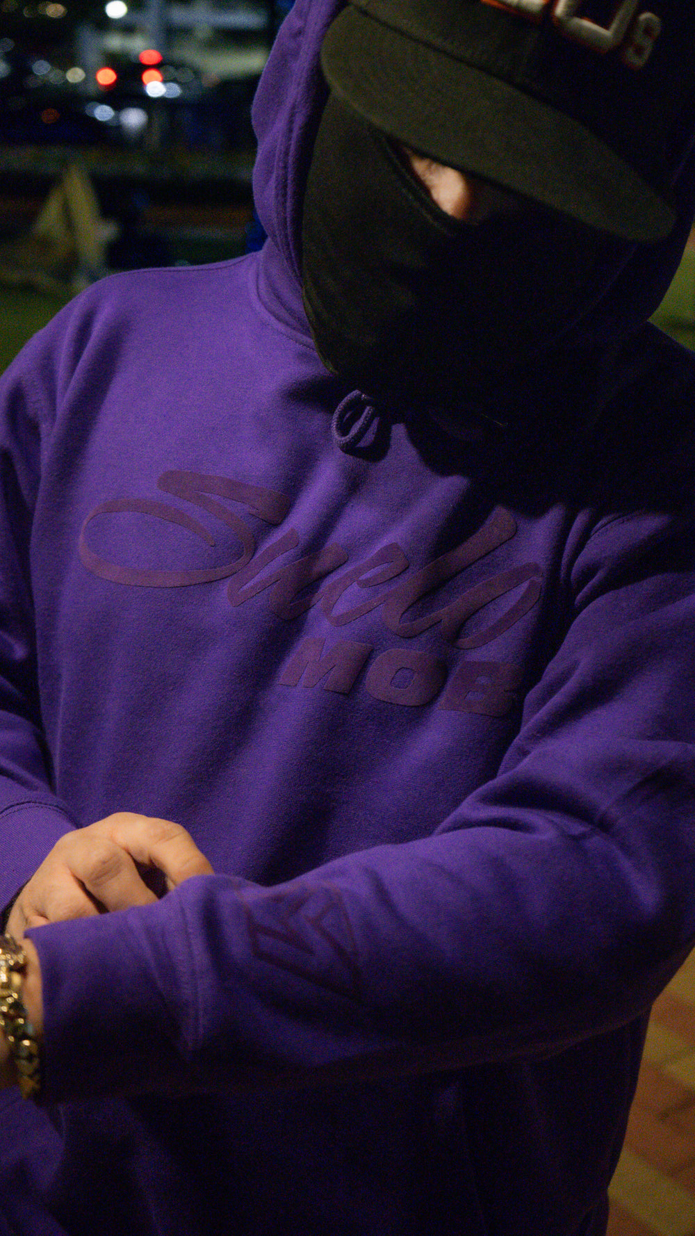 ❄︎𝕷𝖎𝖒𝖎𝖙𝖊𝖉 𝕰𝖉𝖎𝖙𝖎𝖔𝖓❄︎ Purple On Purple [SUEDE Logo] Hoodie 😈