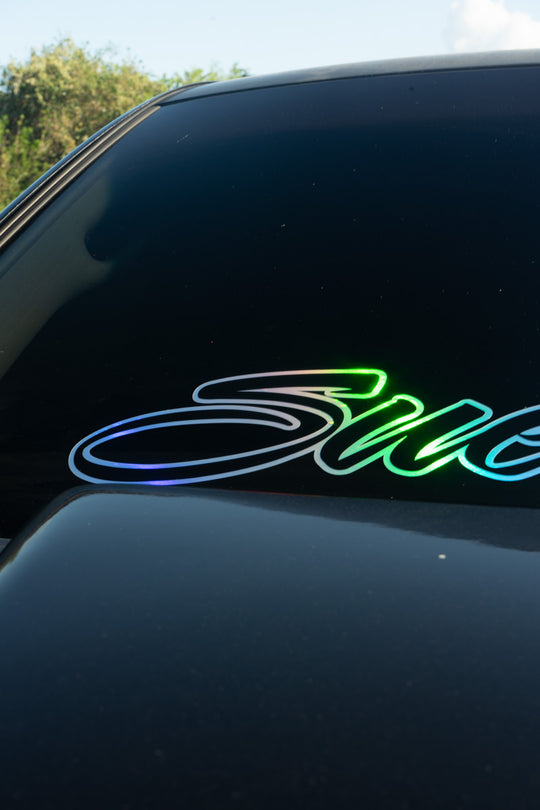 SueloMob Windshield Decal (Custom Color w/ Holographic Outline)