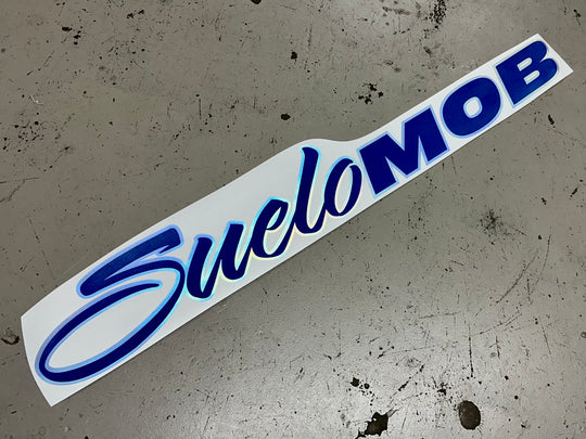 SueloMob Windshield Decal (Custom Color w/ Holographic Outline)